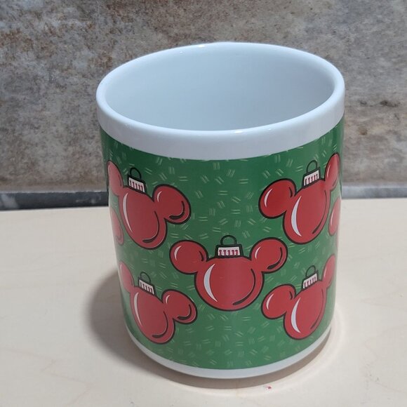 Disney Applause Mickey Mouse Ear Ornaments Image Christmas Mug - Picture 4 of 9